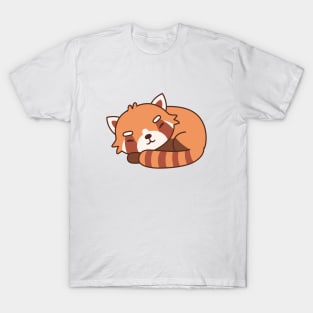 Cute Sleeping Red Panda T-Shirt